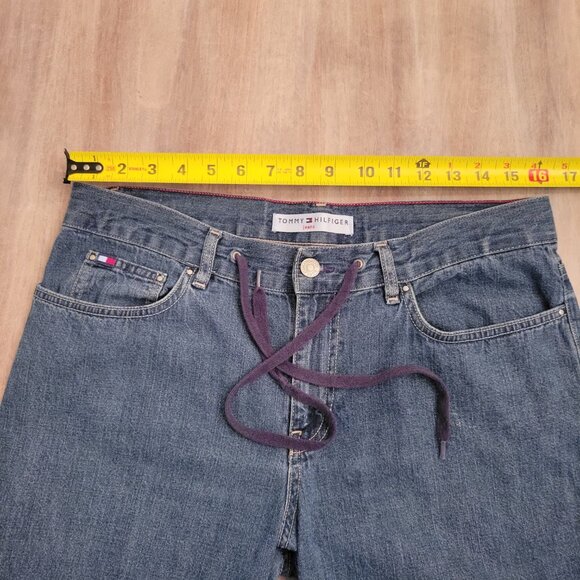 Tommy Hilfiger Jeans with Draw String Women Size 10 Inseam 25 Regular Wash - Picture 7 of 10